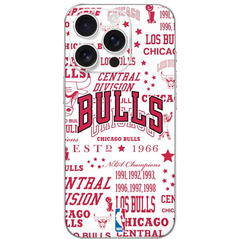 NBA Chicago Bulls Historic Blast iPhone 16 Pro Skin
